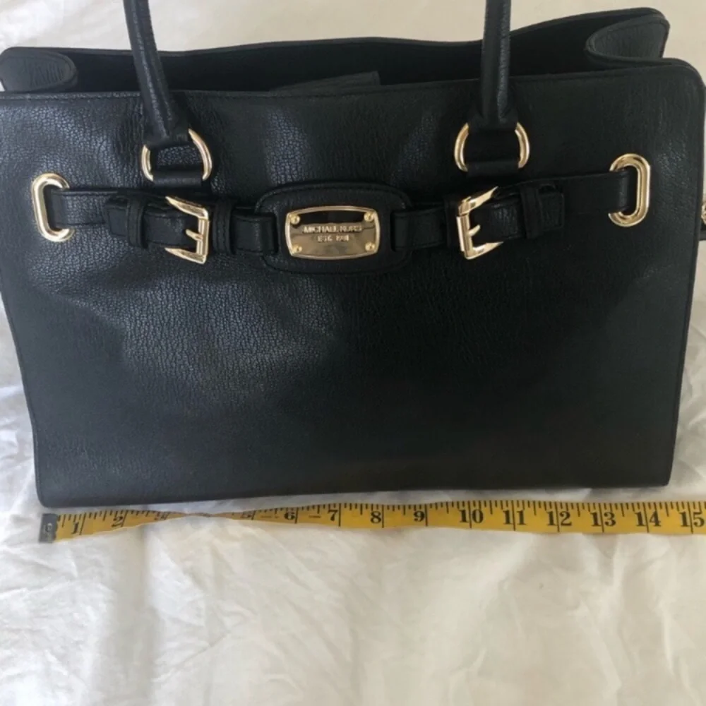 Michael Kors Black Top Handle & Shoulder Chain  Tote Bag